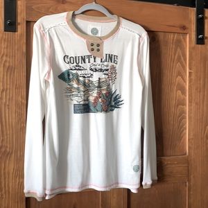 Double D Ranchwear County Line Top Size M